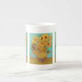 フィンセント・ファン・ゴッホ著ヒマワリ ボーンチャイナマグカップ (正面)