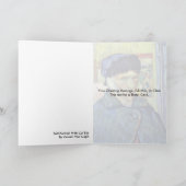 フィンセント・ファン・ゴッホ著切られた耳を搭載する自画像 カード (内部)