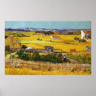 フィンセント・ファン・ゴッホ著収穫場面ポスター ポスター