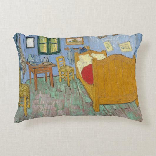 フィンセント・ファン・ゴッホ著寝室 アクセントクッション (正面)