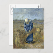 フィンセント・ファン・ゴッホ著小作農の女性の結合の束 ポストカード (正面/裏面)