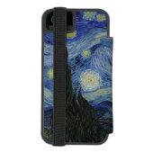 フィンセント・ファン・ゴッホ著星明かりの夜 INCIPIO iPhoneウォレットケース (フォリオ裏面)