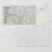 フィンセント・ファン・ゴッホ著活気付くモモ木 名刺 (正面/裏面)