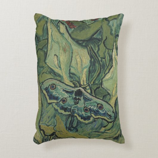 フィンセント・ファン・ゴッホ著素晴らしい孔雀のガ アクセントクッション (正面(垂直))