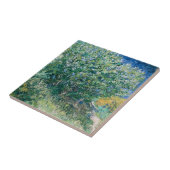 フィンセント・ファン・ゴッホ著薄紫ブッシュ(ライラック) タイル (側面)