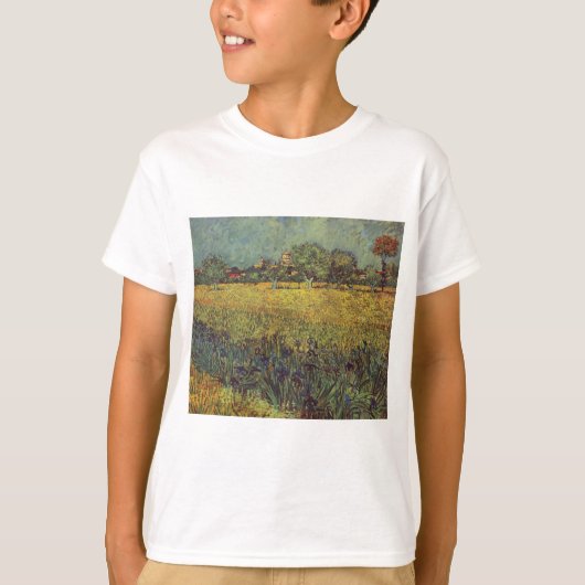 フィンセント・ファン・ゴッホ著風景画 Tシャツ (正面)