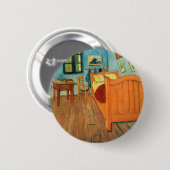 フィンセント・ファン・ゴッホ著Arlesの寝室 缶バッジ (正面&裏面)