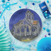 フィンセント・ファン・ゴッホ著Auvers-sur-Oiseの教会 ペーパープレート (パーティー)