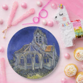 フィンセント・ファン・ゴッホ著Auvers-sur-Oiseの教会 ペーパープレート (パーティー)