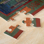 フィンセント・ファン・ゴッホ著Hiroshigeの後の雨の橋 ジグソーパズル (側面)