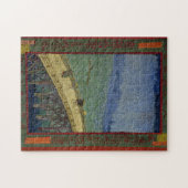 フィンセント・ファン・ゴッホ著Hiroshigeの後の雨の橋 ジグソーパズル (横)