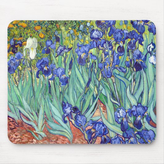 フィンセント・ファン・ゴッホ1889のアイリス マウスパッド (正面)