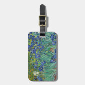 フィンセント・ファン・ゴッホ1889年著アイリス ラゲッジタグ (正面縦)