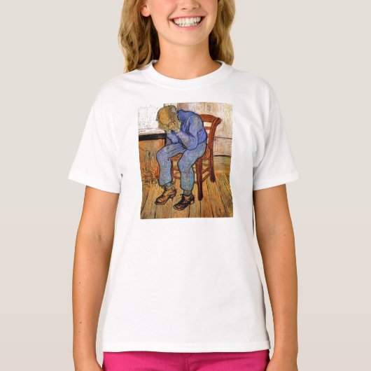 フィンセント・ファン・ゴッホ1890年著悲哀の老人 Tシャツ (正面)