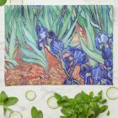 フィンセント・ファン・ゴッホ1898のアイリス キッチンタオル (折り畳み)