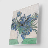 フィンセント・ファン・ゴッホ|のアイリス1890年 スクエア壁時計 (傾斜)