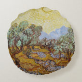 フィンセント・ファン・ゴッホ|のオリーブ1889年 ラウンドクッション (裏面)