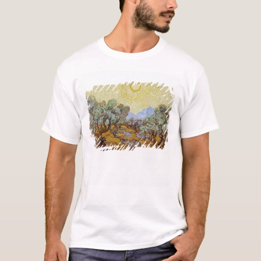 フィンセント・ファン・ゴッホ|のオリーブ1889年 Tシャツ (正面)