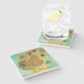 フィンセント・ファン・ゴッホ|のヒマワリ1888年 ストーンコースター (横)