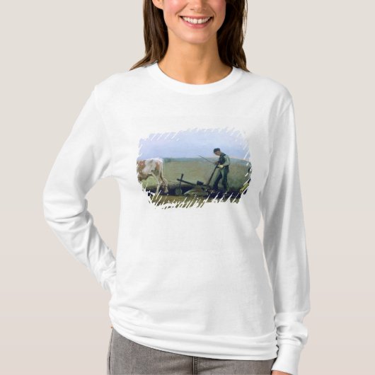 フィンセント・ファン・ゴッホ|の労働者および小作農に植わること Tシャツ (正面)