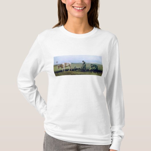 フィンセント・ファン・ゴッホ|の労働者および小作農に植わること Tシャツ (正面)