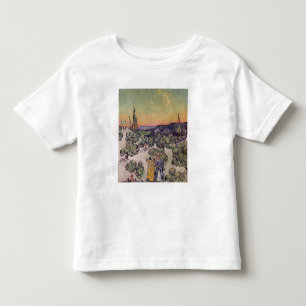 フィンセント・ファン・ゴッホ の月明りの景色1889年 トドラーTシャツ