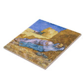 フィンセント・ファン・ゴッホ|の正午、キビの後の昼寝、 タイル (側面)