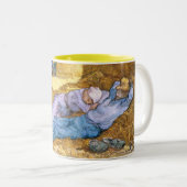 フィンセント・ファン・ゴッホ|の正午、キビの後の昼寝、 ツートーンマグカップ (正面右)