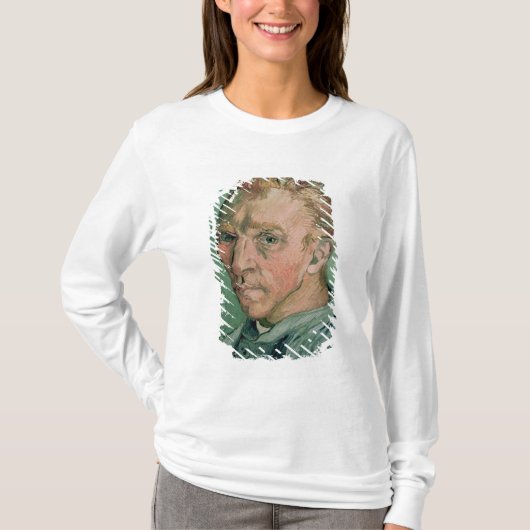 フィンセント・ファン・ゴッホ|の自画像1889年 Tシャツ (正面)