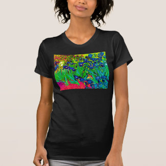 フィンセント・ファン・ゴッホ - アイリス - 花好きのポップアート Tシャツ