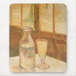 フィンセント・ファン・ゴッホ - アブサンを持つ静物画 マウスパッド