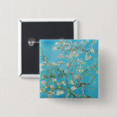 フィンセント・ファン・ゴッホ - アルムの花 缶バッジ (正面&裏面)
