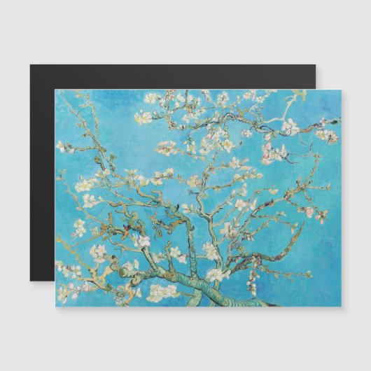フィンセント・ファン・ゴッホ - アルモンドの花 マグネットカード (正面/裏面)
