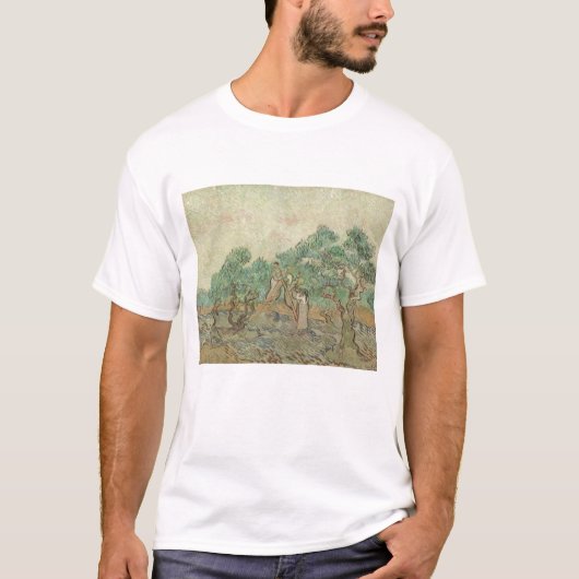 フィンセント・ファン・ゴッホ|オリーブ色果樹園 Tシャツ (正面)