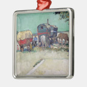 フィンセント・ファン・ゴッホ|キャラバン、ジプシーの野営 メタルオーナメント (左)