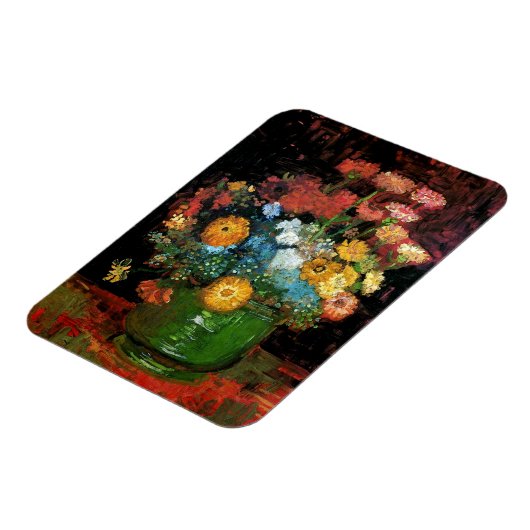 フィンセント・ファン・ゴッホ-ジニアのファインアートを用いるつぼ マグネット (左側)