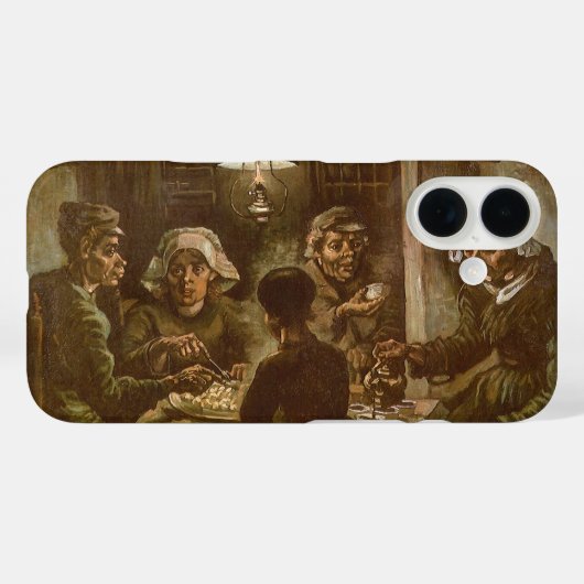 フィンセント・ファン・ゴッホ - ジャガイモを食べる人々 Case-Mate iPhoneケース (裏面 (横))