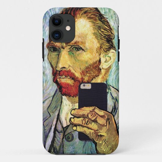 フィンセント・ファン・ゴッホ セルフィー自画像 携帯電話 Case-Mate iPhoneケース (裏面)