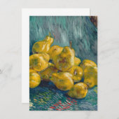 フィンセント・ファン・ゴッホ-ナシが付いている静物画 サンキューカード (正面/裏面)