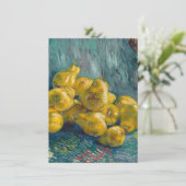 フィンセント・ファン・ゴッホ-ナシが付いている静物画 サンキューカード (スタンド正面)