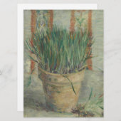 フィンセント・ファン・ゴッホ-ニンニクアサツキが付いている植木鉢 シーズンカード (正面/裏面)