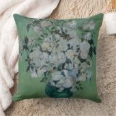 フィンセント・ファン・ゴッホ|バラのつぼ、1890年 クッション (ブランケット)