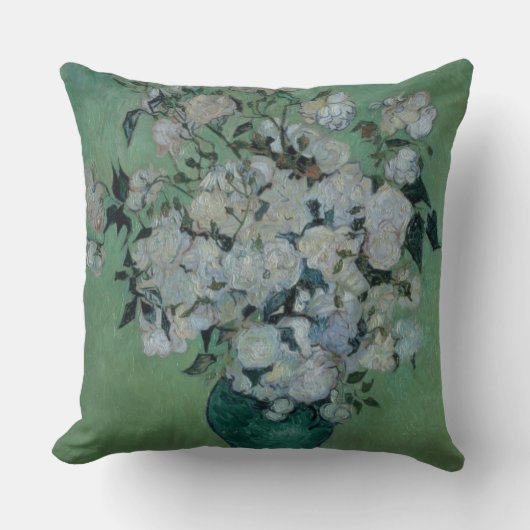 フィンセント・ファン・ゴッホ|バラのつぼ、1890年 クッション (正面)