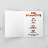 フィンセント・ファン・ゴッホ-ポップアートのハロウィンのスカル 招待状 (内部)