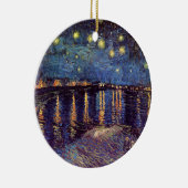 フィンセント・ファン・ゴッホ-ローヌの星明かりの夜 セラミックオーナメント (右)