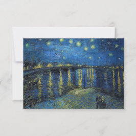 フィンセント・ファン・ゴッホ - ローヌ川の星月夜 サンキューカード