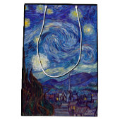 フィンセント・ファン・ゴッホ-星明かりの夜1889年 ミディアムペーパーバッグ (裏面)