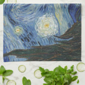 フィンセント・ファン・ゴッホ|星明かりの夜、1889年6月 キッチンタオル (折り畳み)