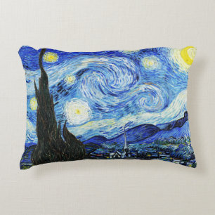 フィンセント・ファン・ゴッホ、星月夜の絵画 アクセントクッション