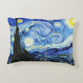 フィンセント・ファン・ゴッホ、星月夜の絵画 アクセントクッション (裏面)